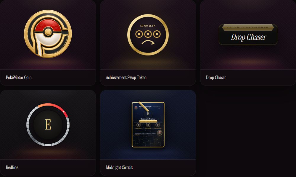 The five released Shop items